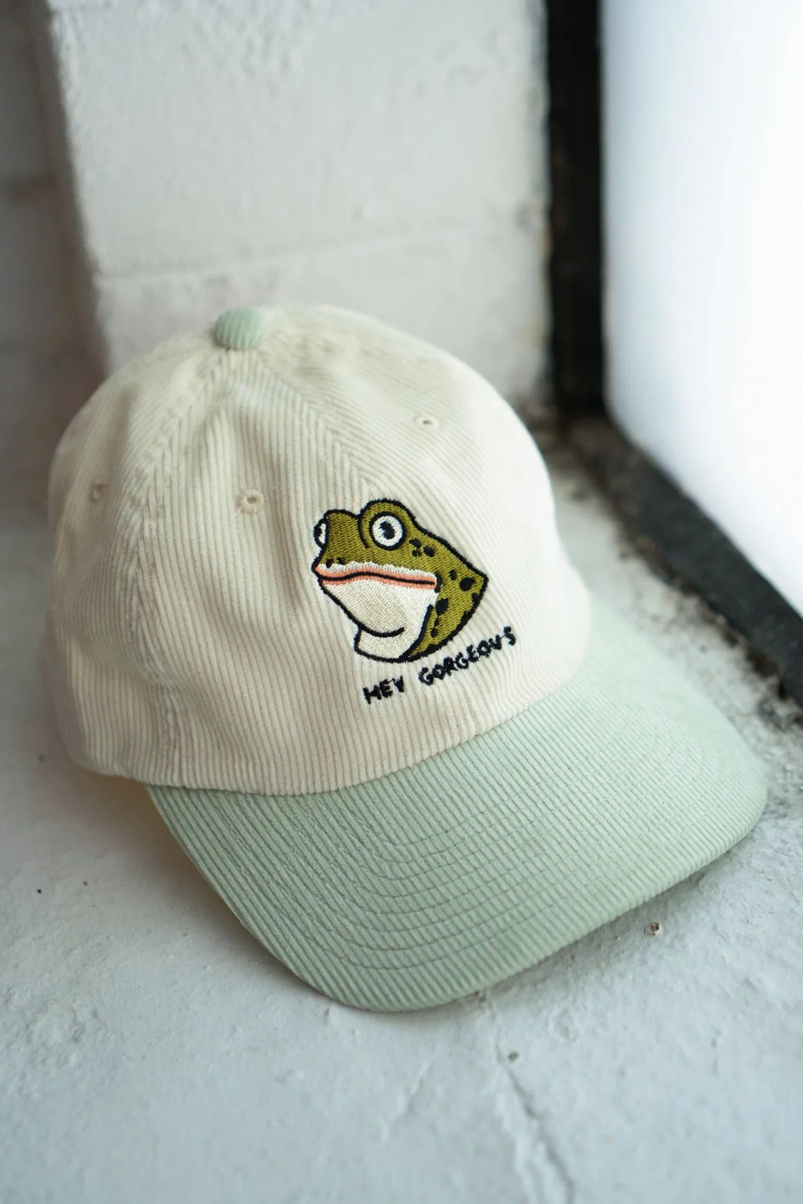 Hey Gorgeous Two Tone Cord Dad Hat
