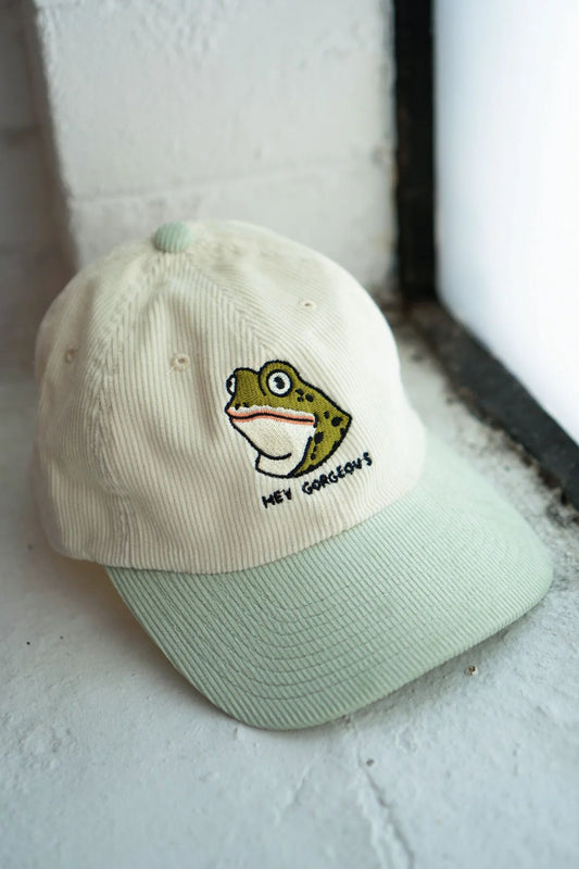 Hey Gorgeous Two Tone Cord Dad Hat