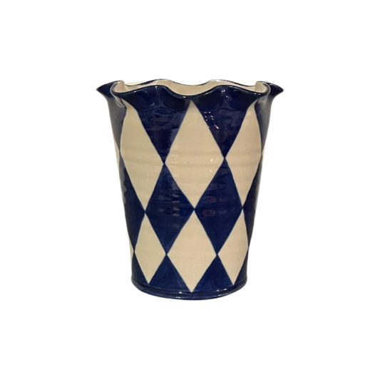 Blue Circus Vase