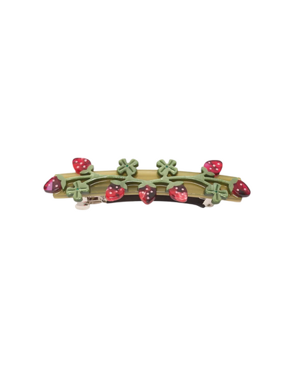 Wild Strawberry French Barrette