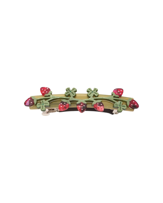 Wild Strawberry French Barrette