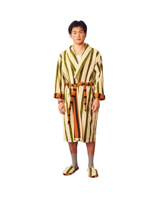 Juniper Stripe Bathrobe
