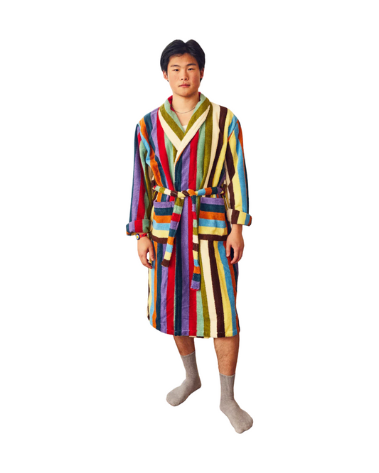 Eucalyptus Stripe Bathrobe