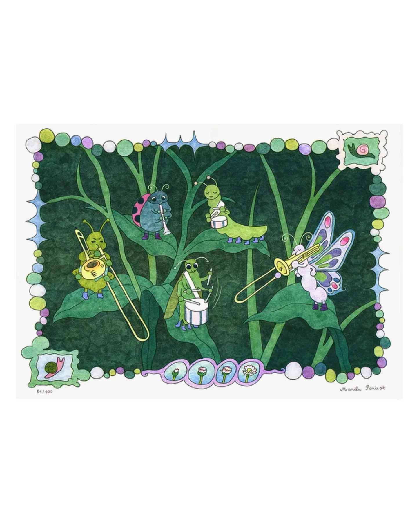 Bug Band A3 Print