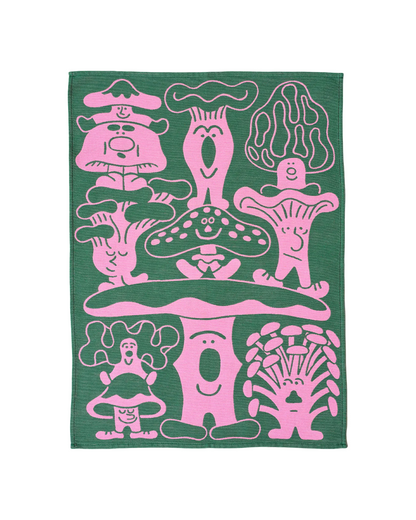 Mushrooms Tea Towel