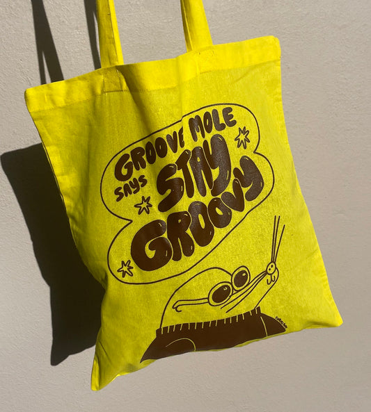 Groovy Mole Tote Bag