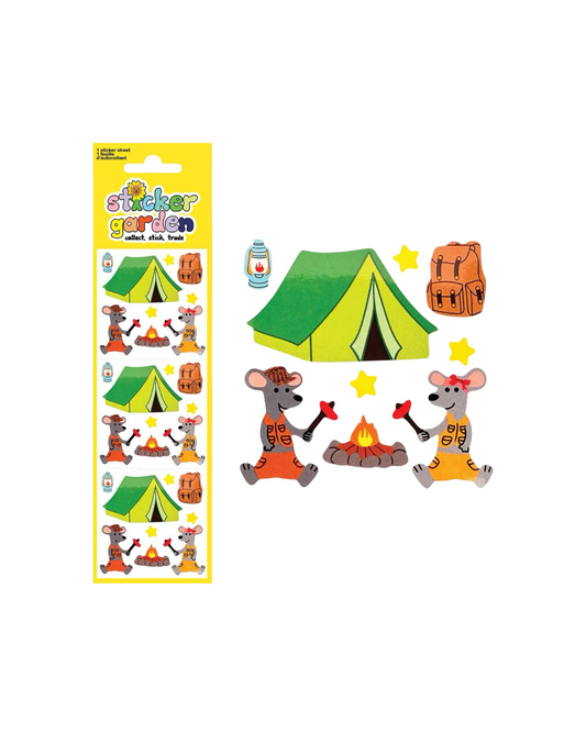Camping Mice Sticker Sheet