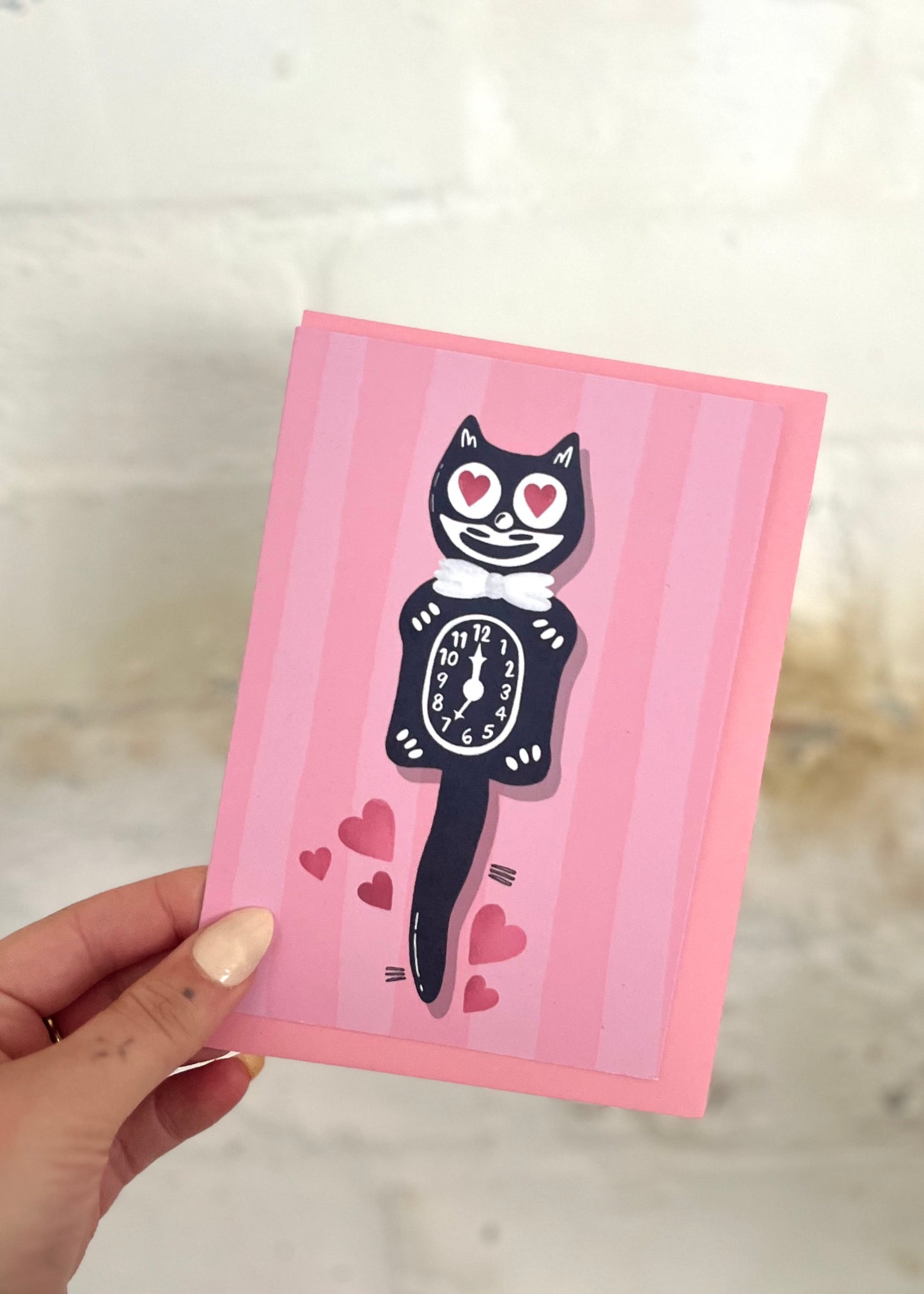 Kit Cat Clock Card