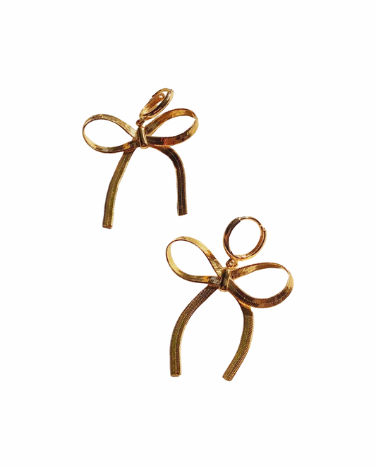 Bow Mini Hoop Earrings