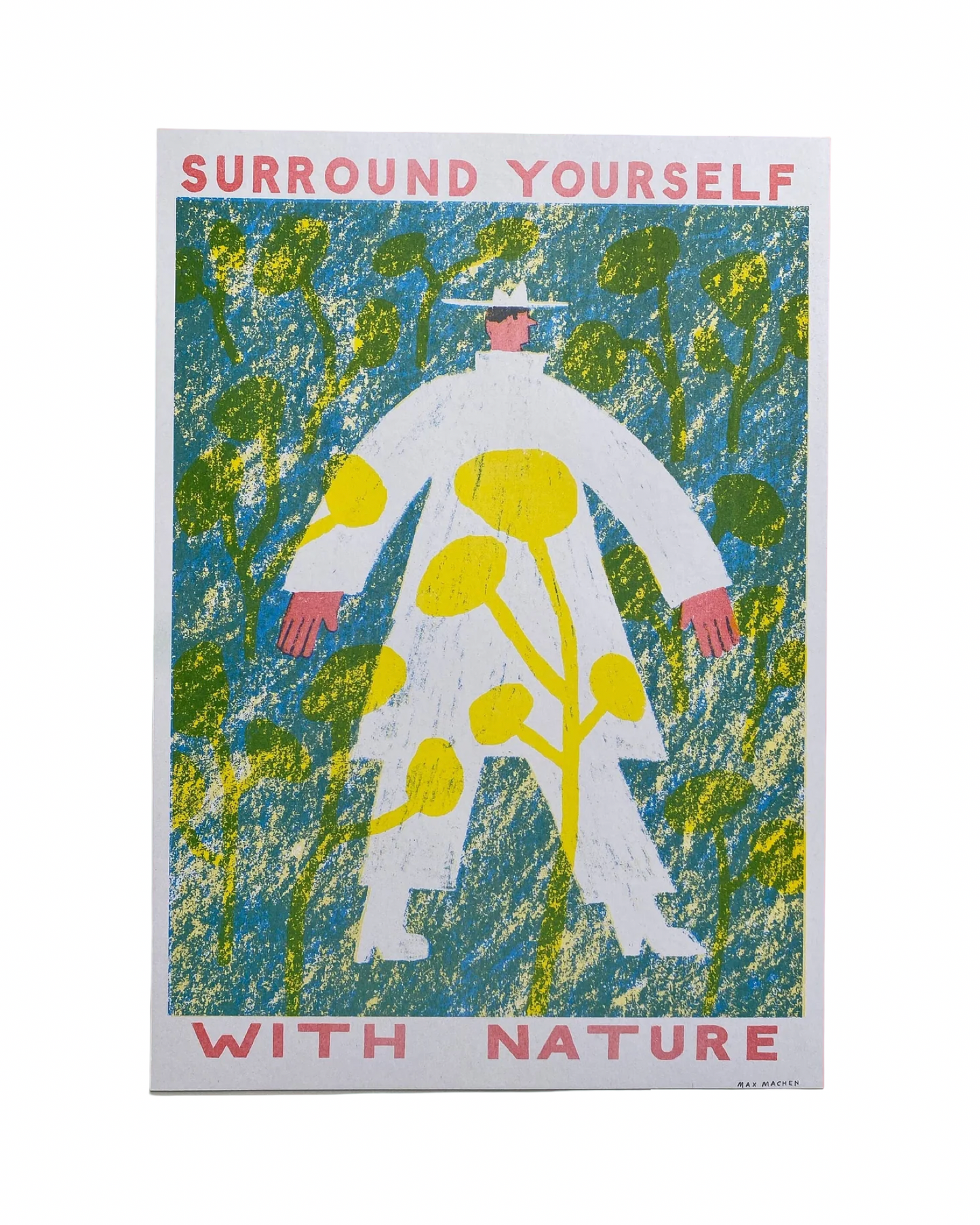 Surround Yourself With Nature A3 Riso Print