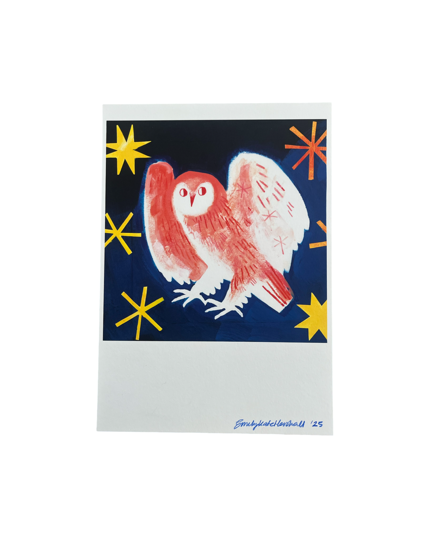 Flying Owl A4 Print