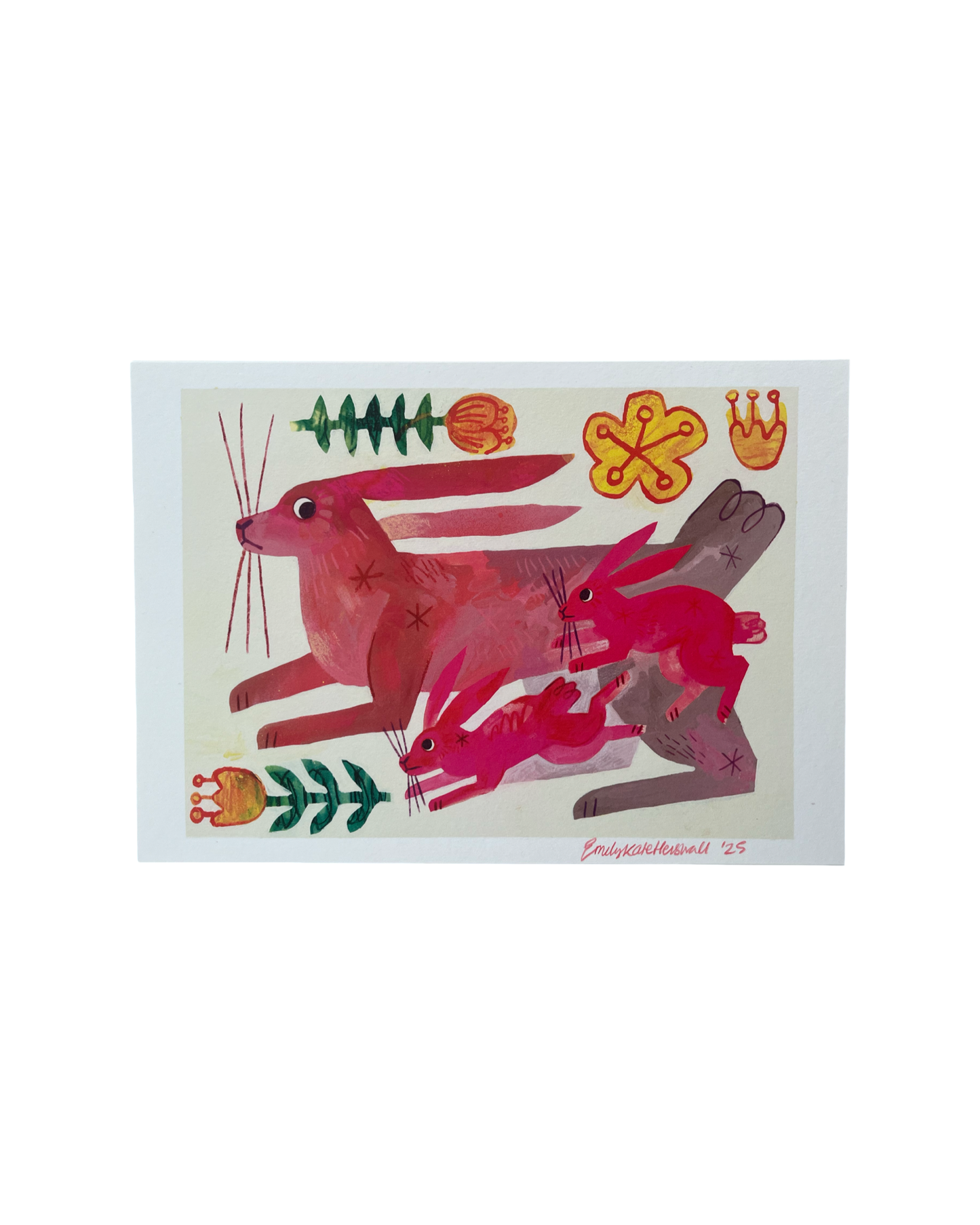 Rabbit Family A4 Print