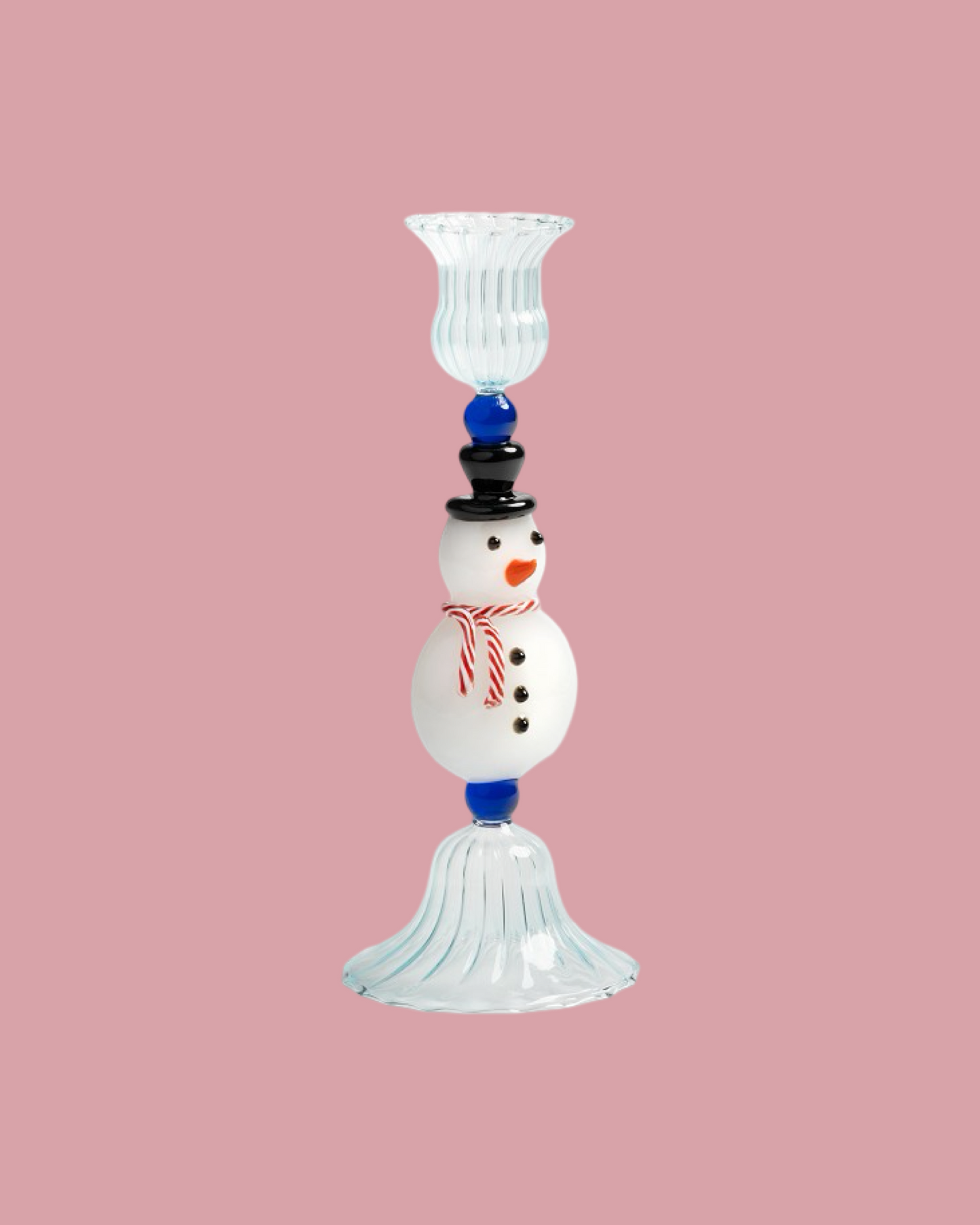 Merry Snowman Candle Holder