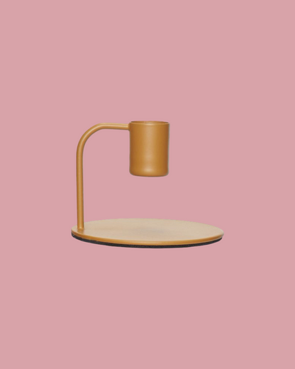 Curve Candlestick Holder - Ochre