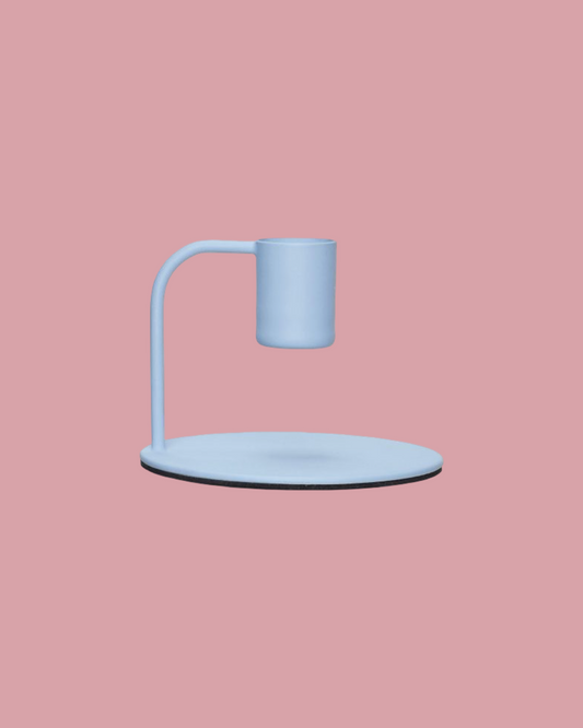 Curve Candlestick Holder - Blue