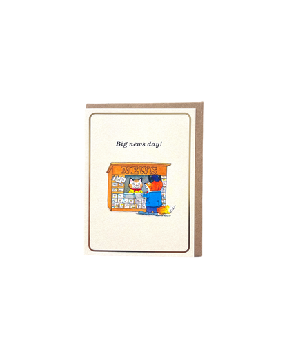 Big News Day Richard Scarry Mini Card