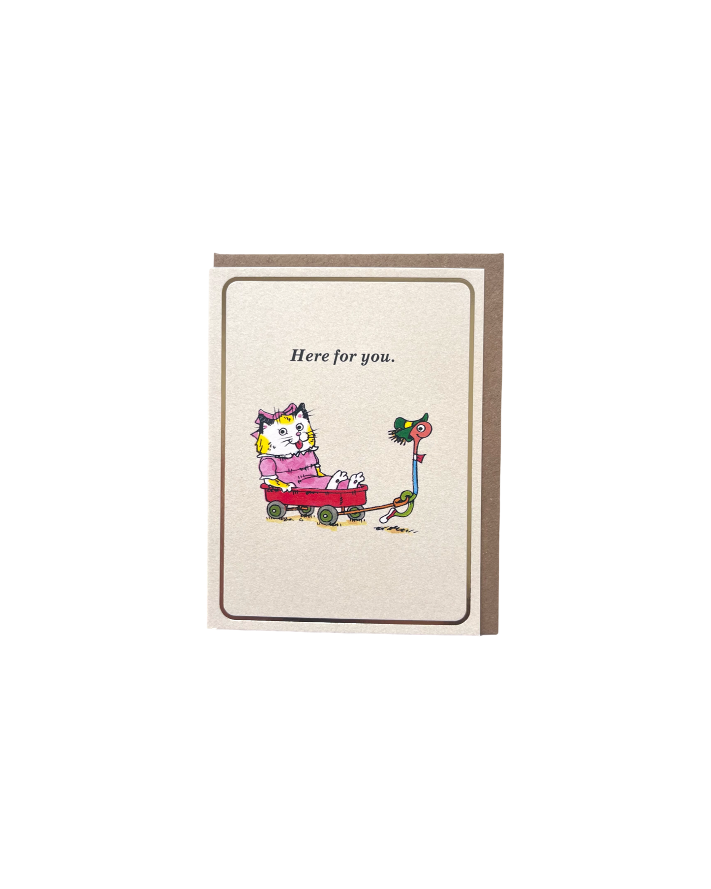 Here For You Richard Scarry Mini Card
