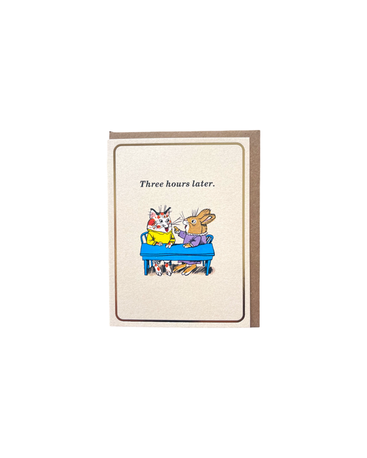 Three Hours Later Richard Scarry Mini Card