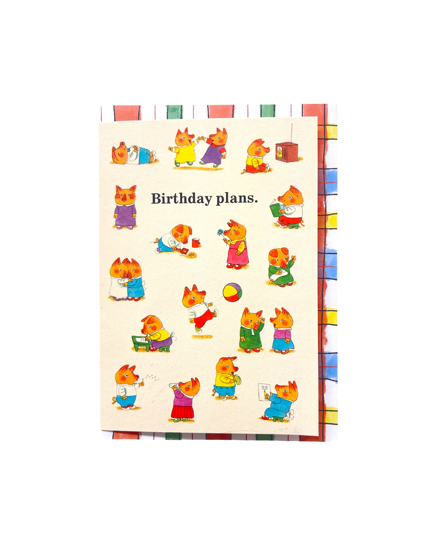 Birthday Plans Richard Scarry Card