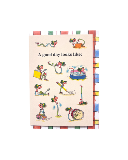 A Good Day Looks Like Richard Scarry Card