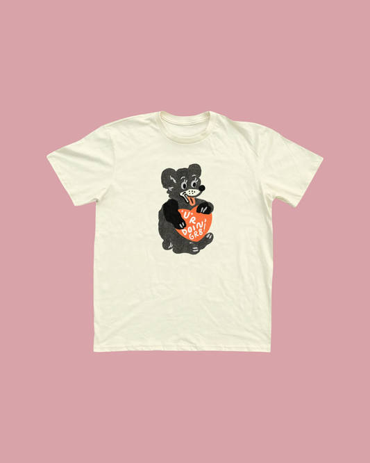 Bear With Me Unisex Tee - Cream