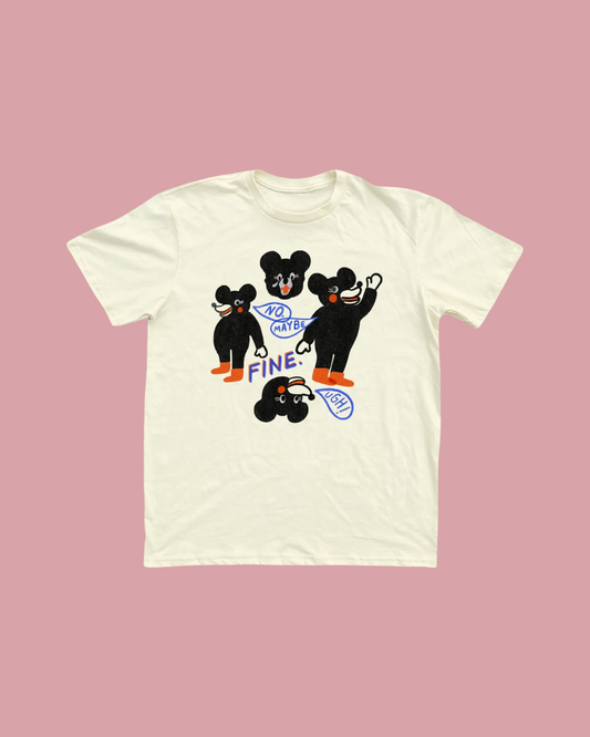 Small Talk Unisex Tee - Cream