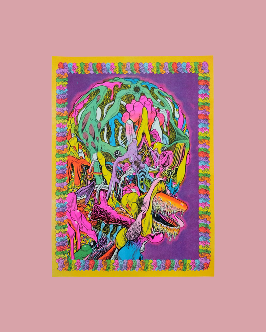 "DUCK ABSTRACT" Risograph Print