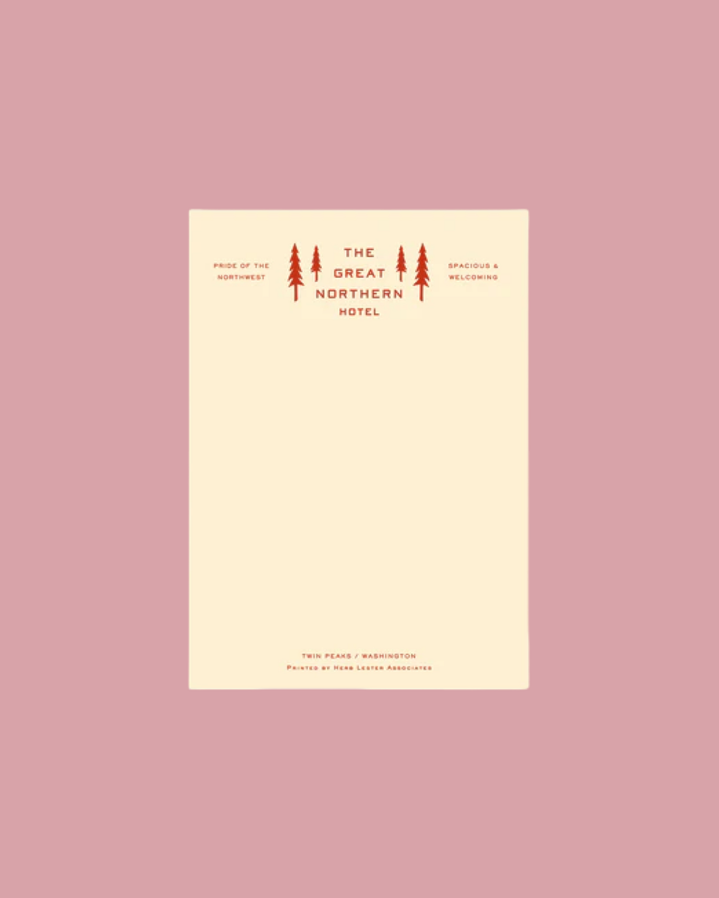 The Great Northern Hotel Notepad