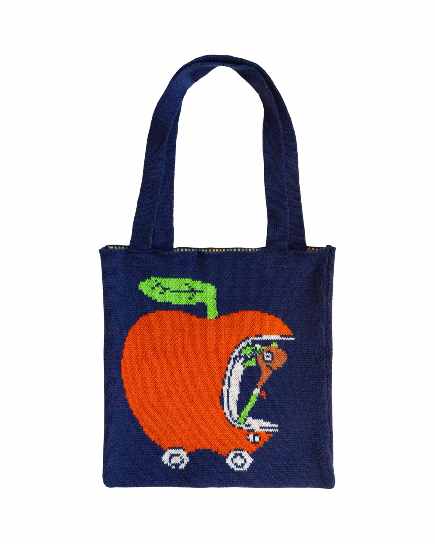 Richard Scarry Apple Car Knit Tote