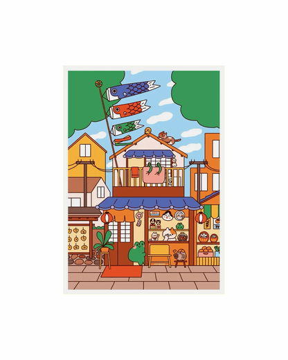 Souvenirs Shop A4 print