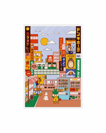 Day in Tokyo A4 print