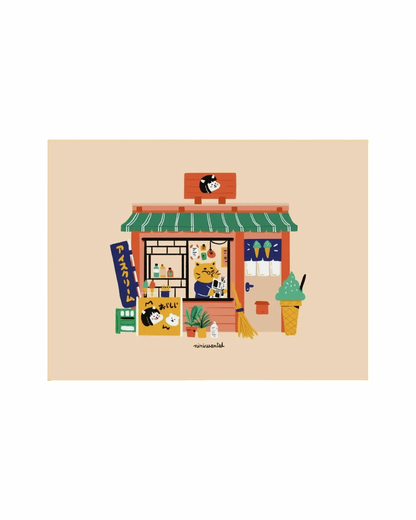 Ice Cream Shop Print