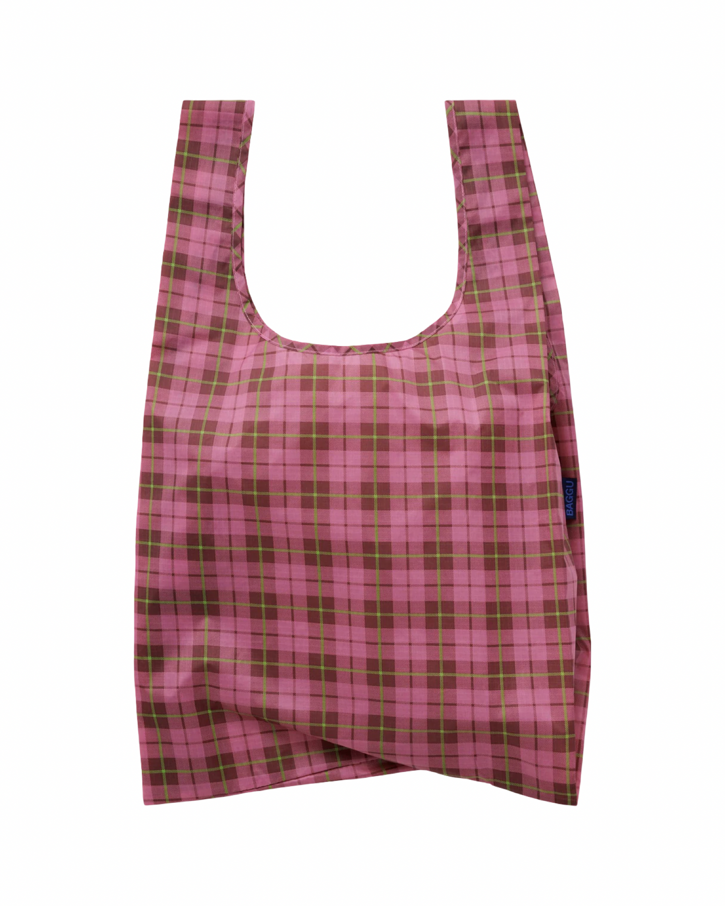Standard Baggu : Azalea Pink Tartan