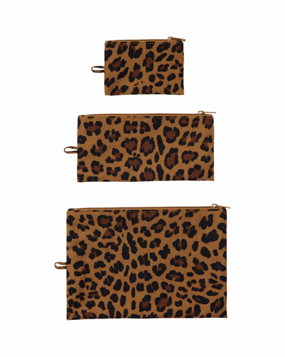 Leopard Print Flat Pouch