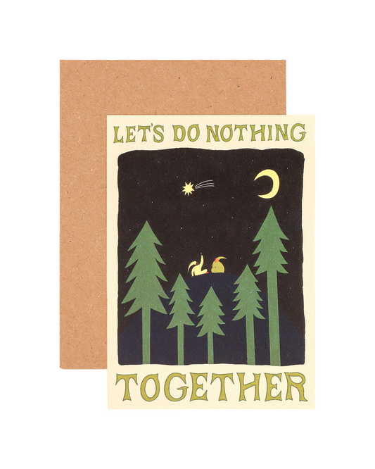 Let's Do Nothing Together Greetings Card