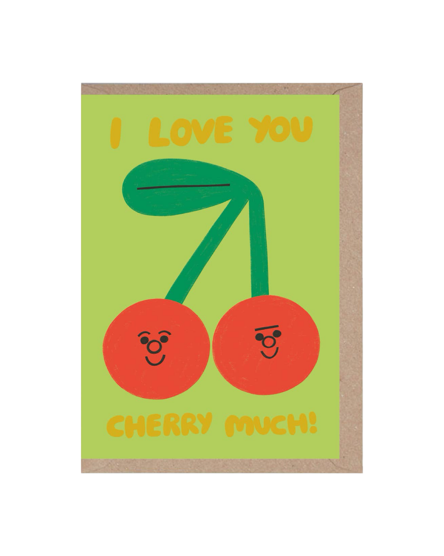 I Love You Cherry Much Greetings Card