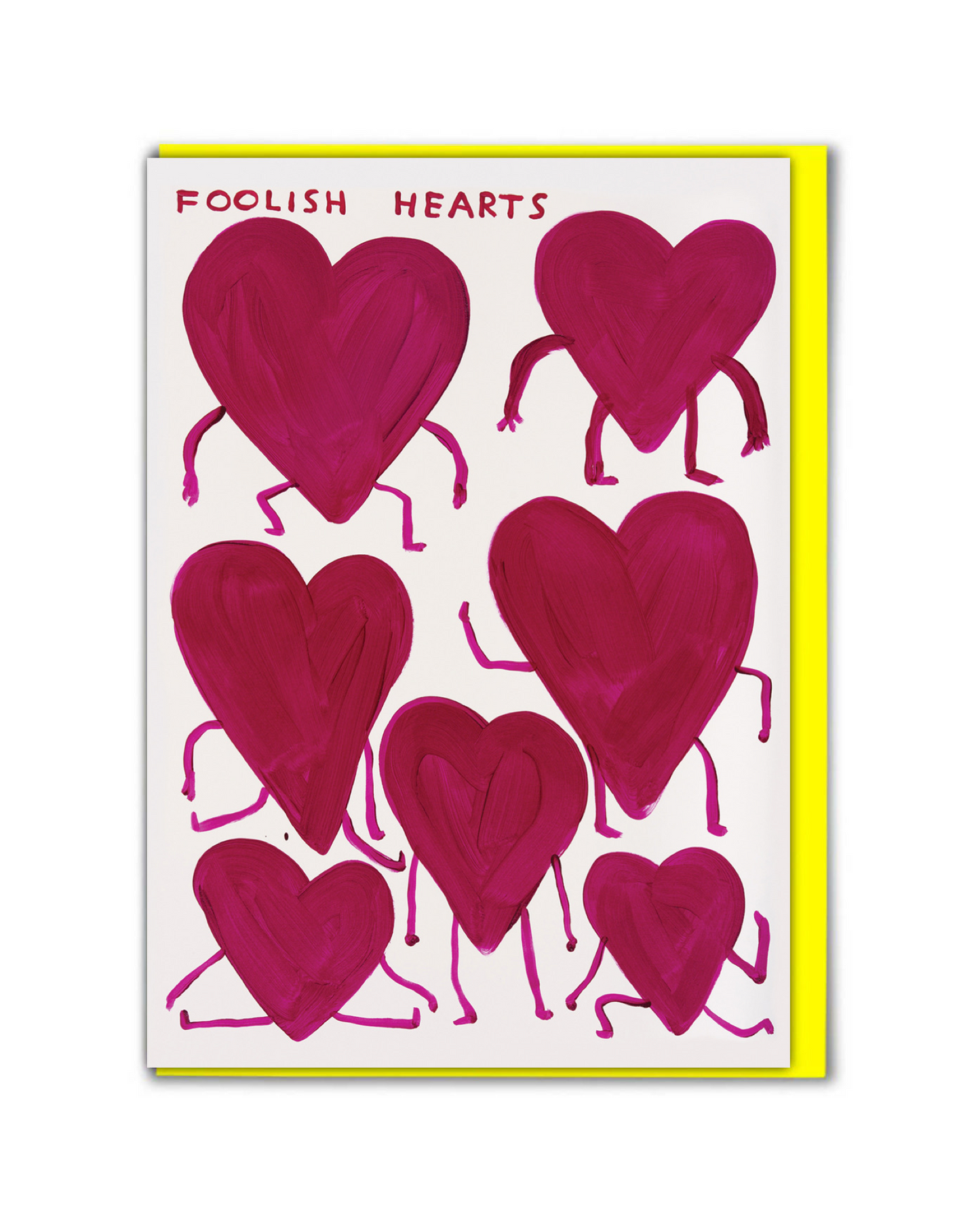 Foolish Hearts Greetings Card