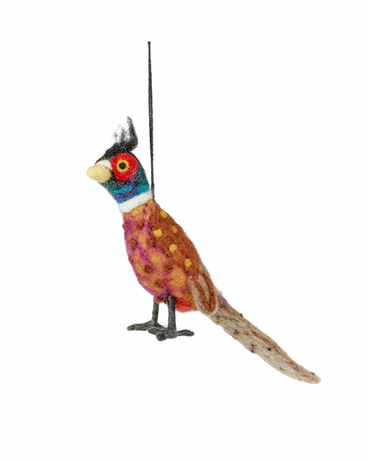 Philippa the Pheasant Felt Decoration