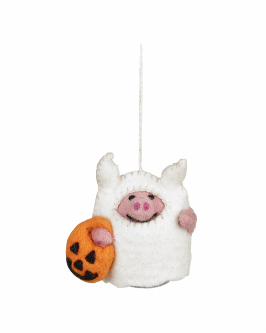 Boo! Pig Felt Decoration