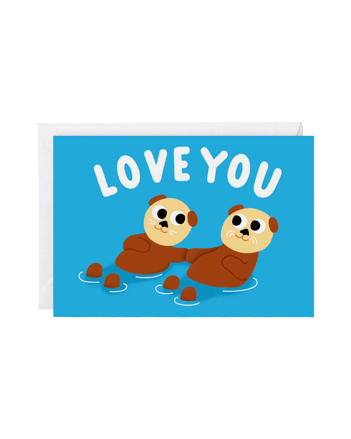 Love You Otters Greetings Card