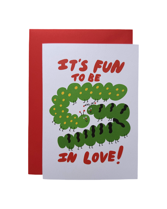 It's Fun To Be In Love Greetings Card