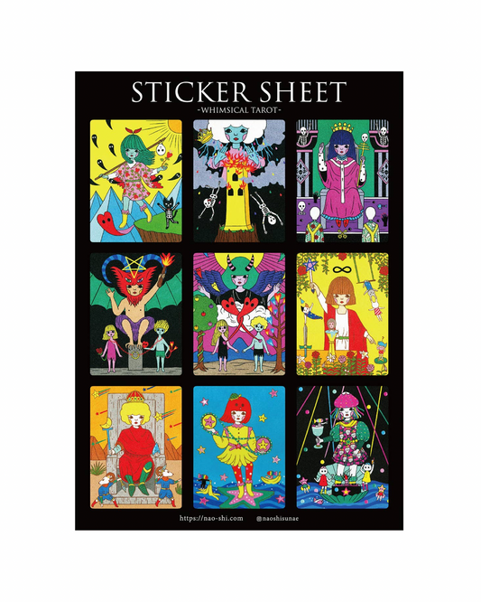 Whimsical Tarot Sticker Sheet