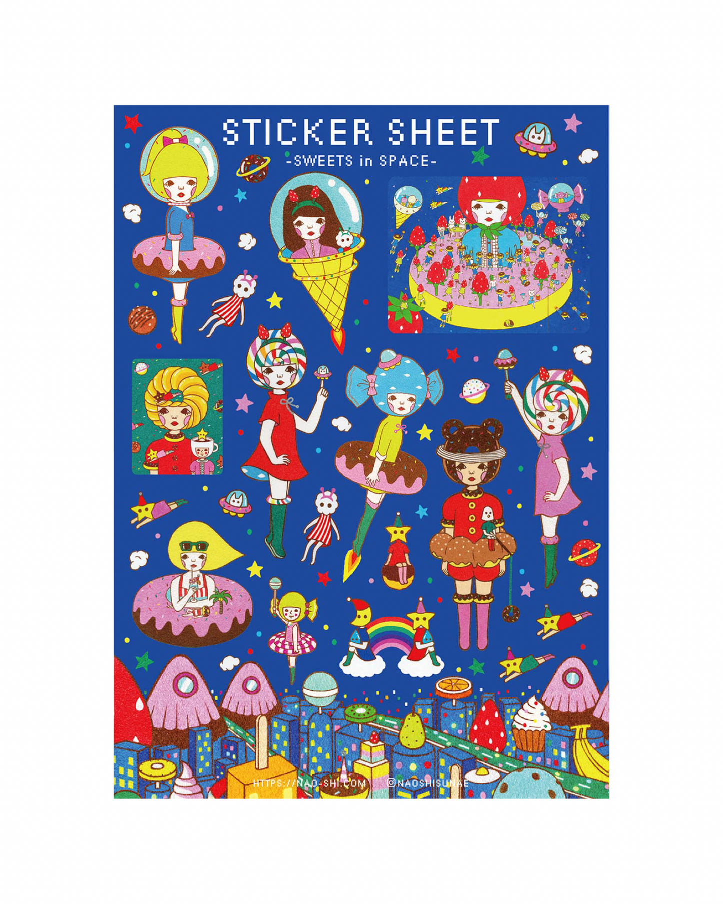 Sweets in Space Sticker Sheet