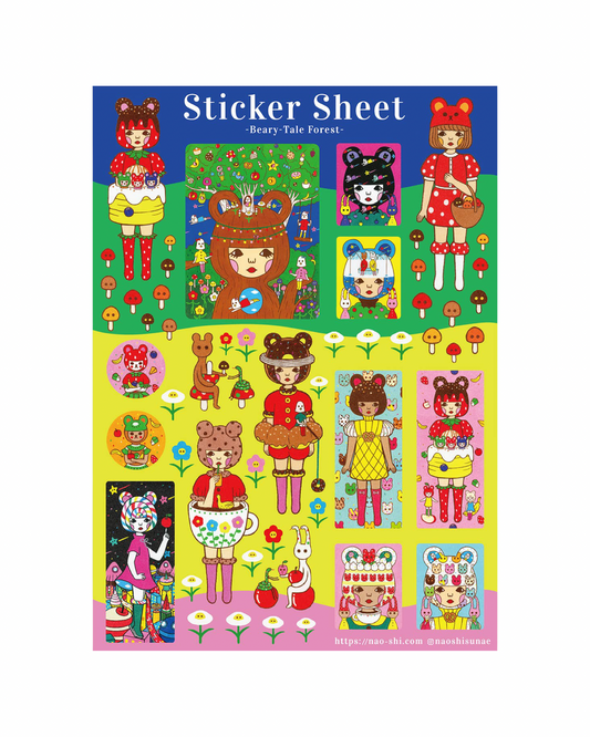 Beary-Tale Forest Sticker Sheet