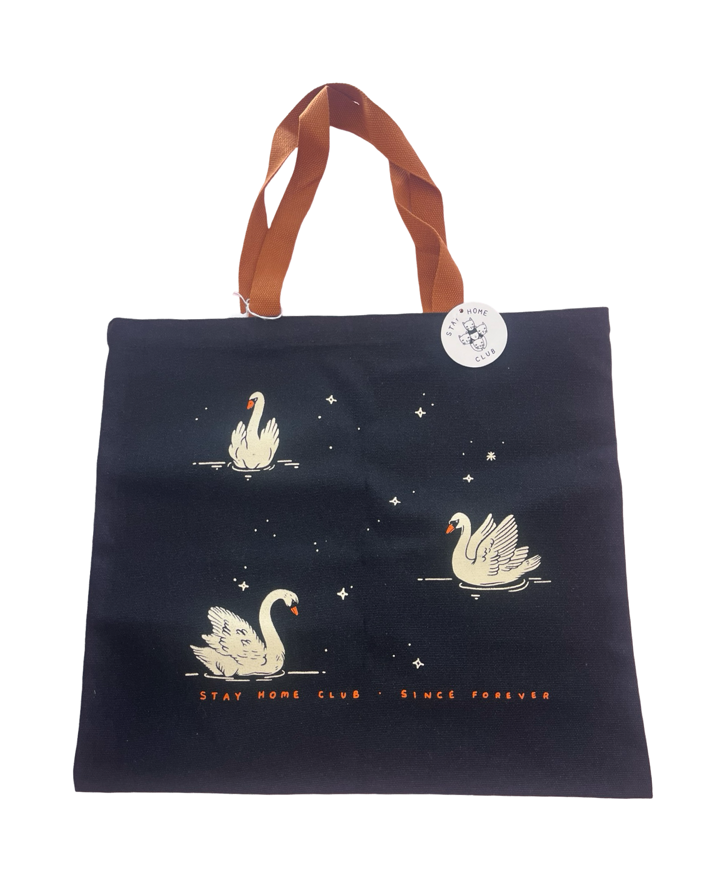 Night Swans Tote Bag