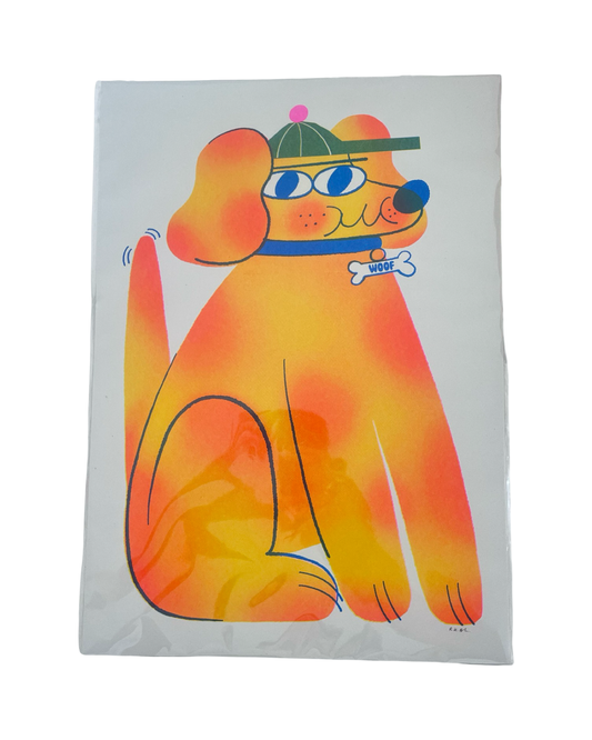 Doggo A3 Risograph Print