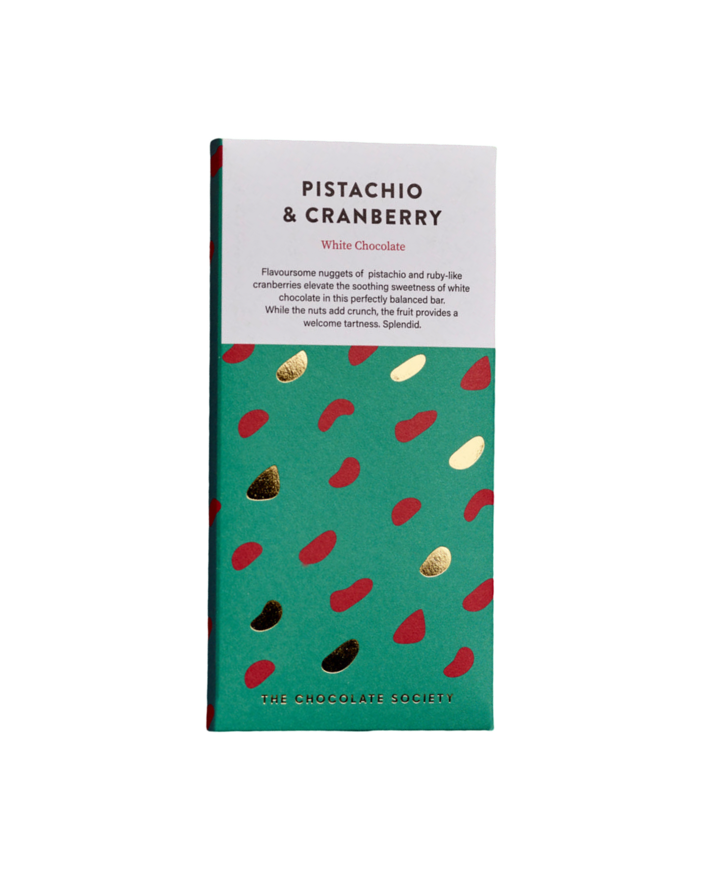 Pistachio & Cranberry Chocolate Bar