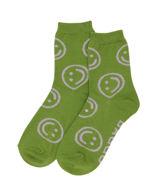 Pear Happy Crew Socks