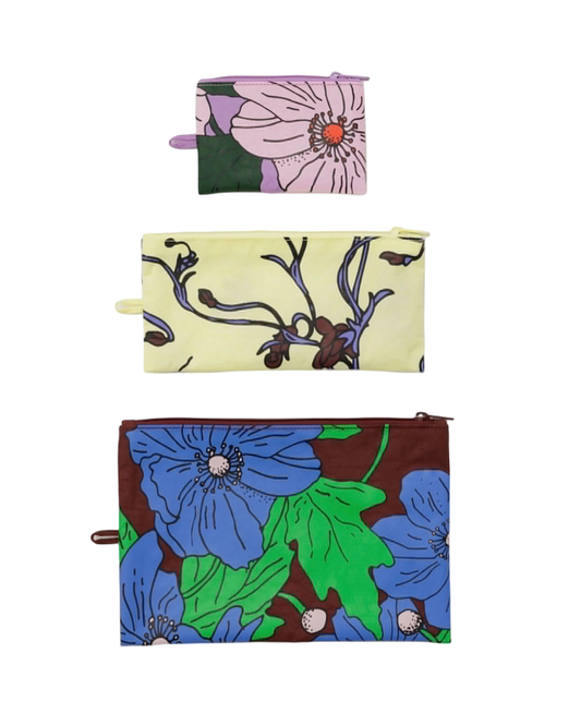 Poppy Mix Flat Pouch