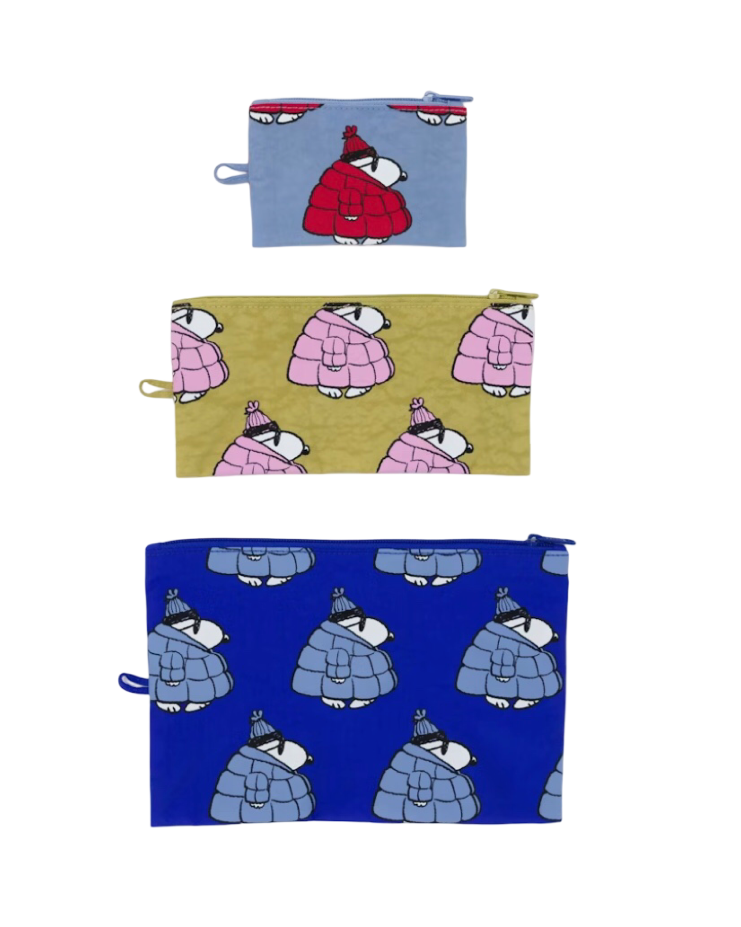 Puffer Snoopy Flat Pouch